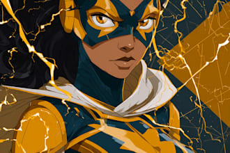 superhero character for comics