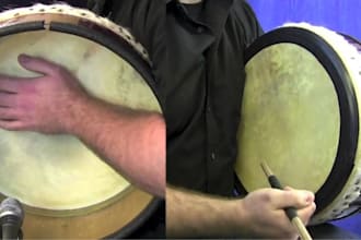 l record authentic irish bodhran and concertina for celtic folk tracks