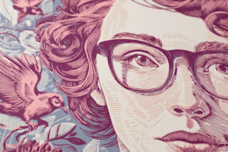draw detailed linocut illustration for t shirt and merch