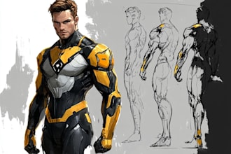 do a superhero comic for you