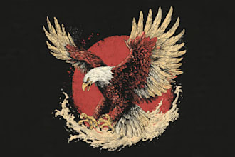 create vintage illustration for your mascot or tshirt