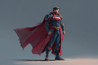 superhero character for comics