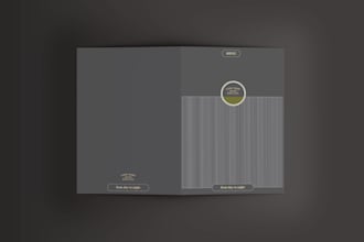 design a modern menu for your bar restaurant