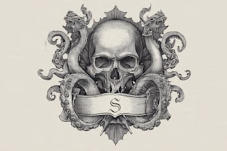 create old school or traditional tattoo design