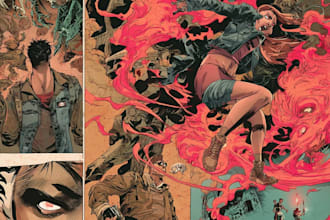 create professional comic or character illustration art