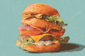 design food pop art of your food pop art