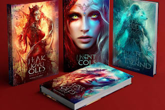 design fantasy book cover, romance book cover, and ebook cover design