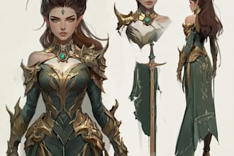 dnd, fantasy character and dnd character
