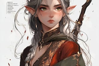dnd, fantasy character and dnd character