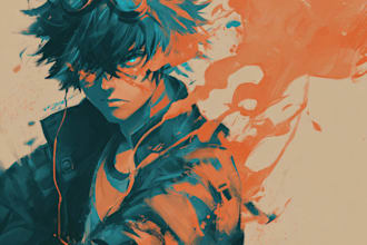 draw a character in manga style for you