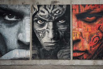 create custom street graffiti pop art or urban character portraits