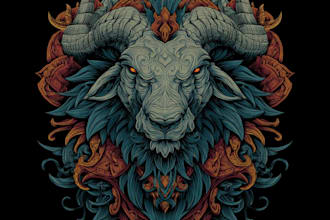do mythical beasts, monsters, fantasy logo or illustrations