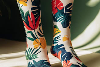 design custom and unique socks design