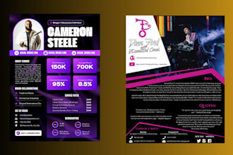 design and redesign press kit epk, dj press kit, music artist epk, speaker sheet