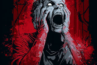 dark art illustration for metal t shirt merchadise