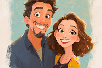 do disney cartoon portrait