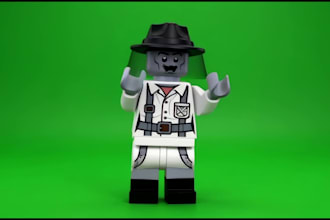3d lego animation custom lego character high quality lego video