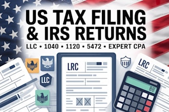 do US tax filing, irs tax returns, llc tax, 1040, 1120, 5472