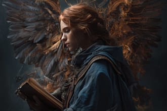 do design unique fantasy book cover art or cover art