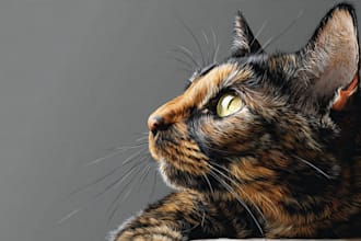 draw your pet or animal to realistic vector