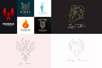 design or redesign unique line art or monoline logo