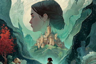 do design unique fantasy book cover art or cover art