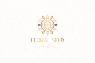 do feminine, chic, and elegant logo for cosmetics and fashion