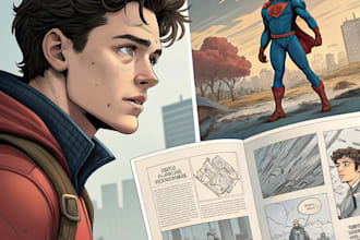 do your ilustration for a comic or cartoon page or potrait
