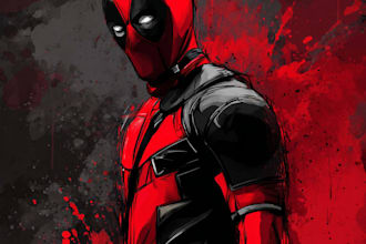 draw superhero character for you