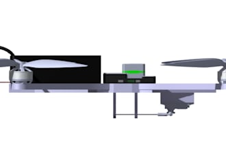 design  3d cad models of drones and cfd