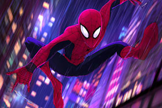 draw retro comic book, book cover, webtoon in marvel style