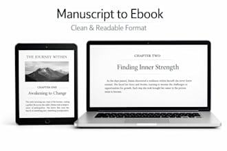 convert your manuscript into a properly formatted ebook