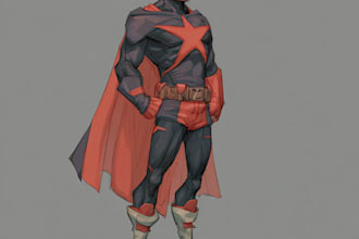 superhero character for comics