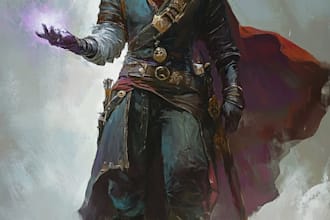 fantasy dnd character illustration