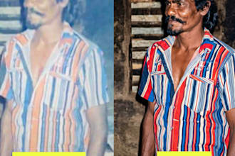 restore and colorize your old damaged photos