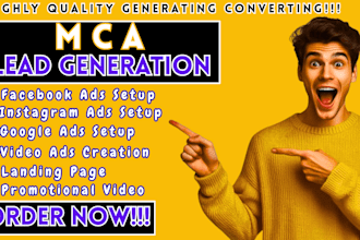 mca leads mca facebook ads mca google ads mca video ads