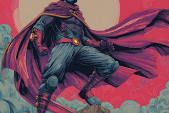 superhero character for comics