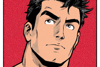 superhero character for comics