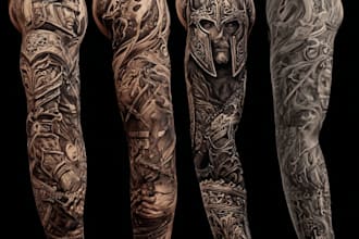 design custom tattoo, tattoo sleeve