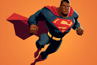 make super hero character design