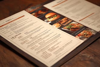 do modern restaurant menu design