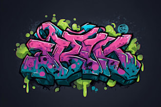 create unique street art graffiti collage