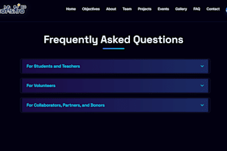 build a professional multi page responsive website for your organization