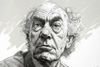 create a funny political cartoon and caricature