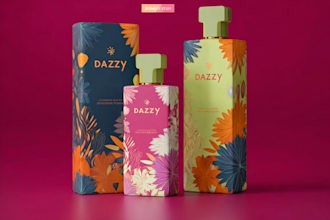 design luxury cosmetic, beauty packaging and label design