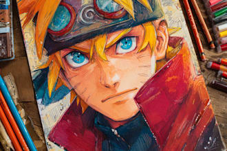 create personalized anime character art for you
