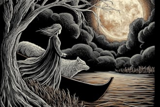 create handmade linocut illustrations for your project