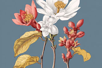 design botanical seamless  floral illustration