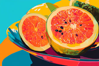 draw food pop art of your food pop art