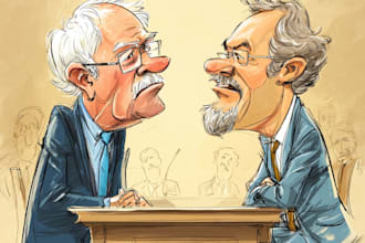 create a political cartoon or illustration